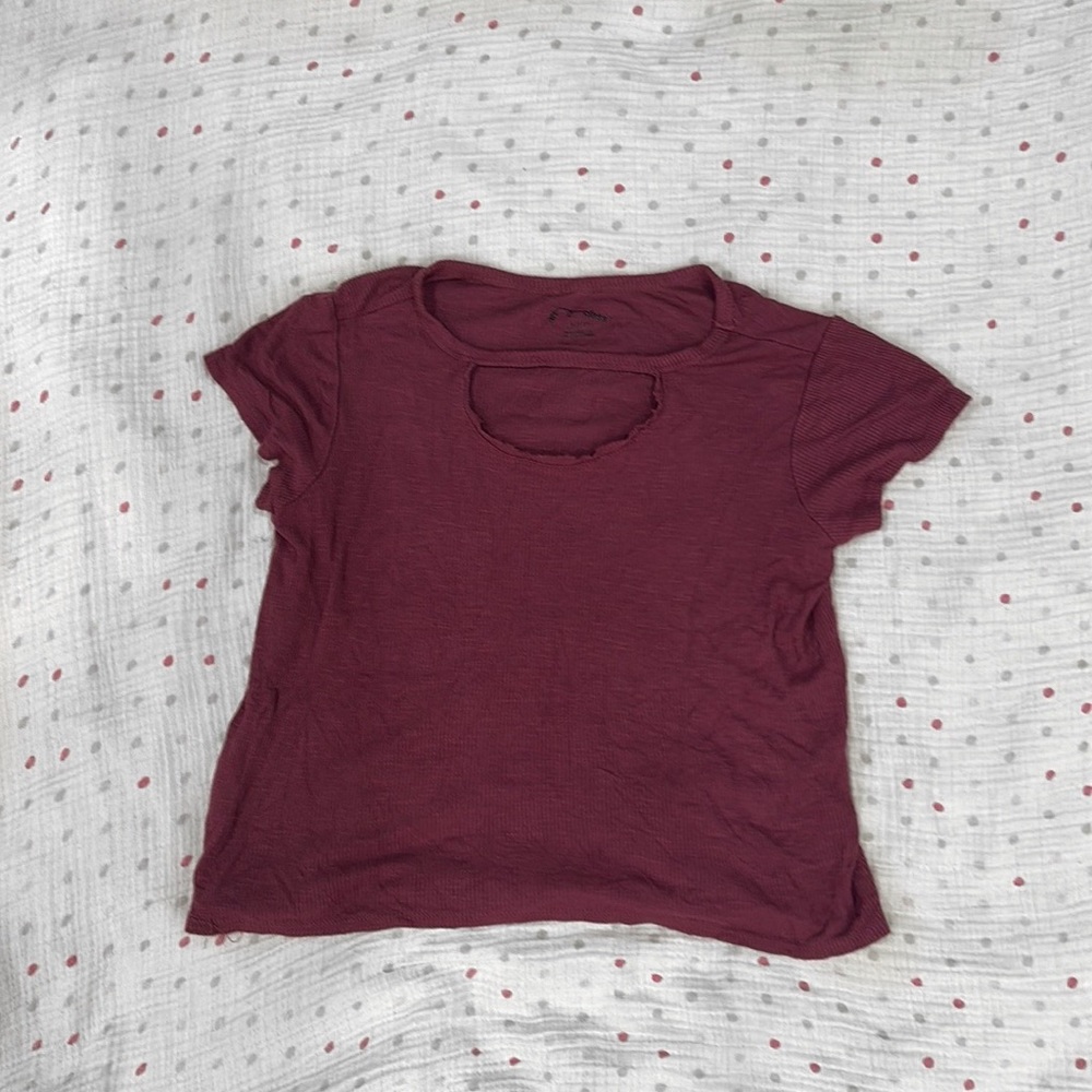 Art class soft magenta crop top